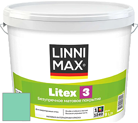 Краска LINNIMAX LITEX 3 / ЛИННИМАКС ЛИТЕКС 3 (ALPINA PREMIUM WAND) латексная краска цвет NCS S 1040-B90G 