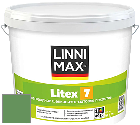 Краска LINNIMAX LITEX 7 / ЛИННИМАКС ЛИТЕКС 7  (CAPAROL SAMTEX 7) латексная краска цвет NCS S 3050-G20Y 