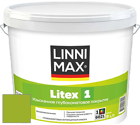 Краска LINNIMAX LITEX 1 / ЛИННИМАКС ЛИТЕКС 1 (CAPAROL SAMTEX 3) высокоэкологичная латексная краска цвет NCS S 1075-G40Y 