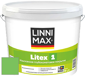 Краска LINNIMAX LITEX 1 / ЛИННИМАКС ЛИТЕКС 1 (CAPAROL SAMTEX 3) высокоэкологичная латексная краска цвет NCS S 0570-G20Y 