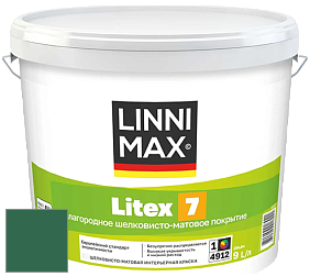 Краска LINNIMAX LITEX 7 / ЛИННИМАКС ЛИТЕКС 7  (CAPAROL SAMTEX 7) латексная краска цвет NCS S 5040-G 