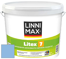 Краска LINNIMAX LITEX 7 / ЛИННИМАКС ЛИТЕКС 7  (CAPAROL SAMTEX 7) латексная краска цвет NCS S 1040-R80B 