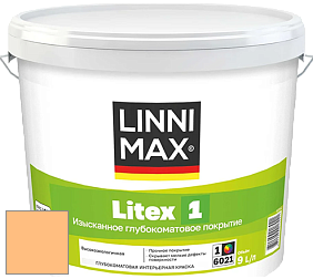 Краска LINNIMAX LITEX 1 / ЛИННИМАКС ЛИТЕКС 1 (CAPAROL SAMTEX 3) высокоэкологичная латексная краска цвет NCS S 0540-Y30R 