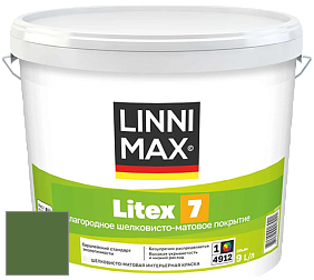 Краска LINNIMAX LITEX 7 / ЛИННИМАКС ЛИТЕКС 7  (CAPAROL SAMTEX 7) латексная краска цвет NCS S 4550-G30Y 