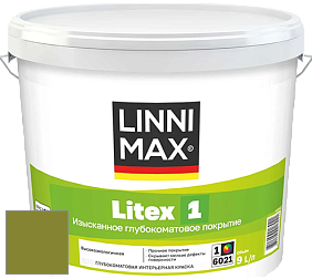 Краска LINNIMAX LITEX 1 / ЛИННИМАКС ЛИТЕКС 1 (CAPAROL SAMTEX 3) высокоэкологичная латексная краска цвет NCS S 3065-G50Y 