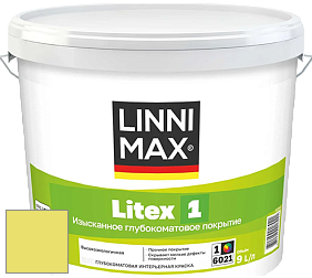 Краска LINNIMAX LITEX 1 / ЛИННИМАКС ЛИТЕКС 1 (CAPAROL SAMTEX 3) высокоэкологичная латексная краска цвет NCS S 0550-G70Y 