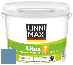 Краска LINNIMAX LITEX 7 / ЛИННИМАКС ЛИТЕКС 7  (CAPAROL SAMTEX 7) латексная краска цвет Pacific 170 