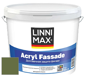Краска LINNIMAX ACRYL FASSADE / ЛИННИМАКС АКРИЛ ФАССАДЕ (CAPAROL) акриловая фасадная краска цвет NCS S 5040-G40Y 