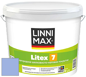 Краска LINNIMAX LITEX 7 / ЛИННИМАКС ЛИТЕКС 7  (CAPAROL SAMTEX 7) латексная краска цвет NCS S 1040-R70B 