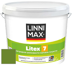 Краска LINNIMAX LITEX 7 / ЛИННИМАКС ЛИТЕКС 7  (CAPAROL SAMTEX 7) латексная краска цвет Pinie 65 