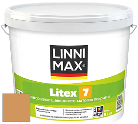 Краска LINNIMAX LITEX 7 / ЛИННИМАКС ЛИТЕКС 7  (CAPAROL SAMTEX 7) латексная краска цвет Siena 125 