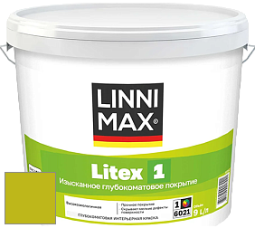 Краска LINNIMAX LITEX 1 / ЛИННИМАКС ЛИТЕКС 1 (CAPAROL SAMTEX 3) высокоэкологичная латексная краска цвет NCS S 1075-G60Y 