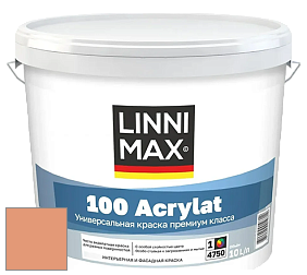 Краска LINNIMAX 100 ACRYLAT / ЛИННИМАКС 100 АКРИЛАТ (CAPAROL AMPHIBOLIN) акриловая краска цвет Aprico 110 