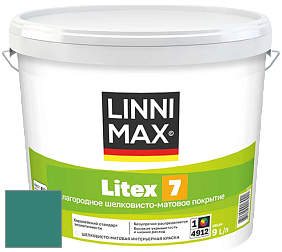 Краска LINNIMAX LITEX 7 / ЛИННИМАКС ЛИТЕКС 7  (CAPAROL SAMTEX 7) латексная краска цвет NCS S 4040-B70G 