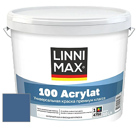 Краска LINNIMAX 100 ACRYLAT / ЛИННИМАКС 100 АКРИЛАТ (CAPAROL AMPHIBOLIN) акриловая краска цвет Lazur 160 