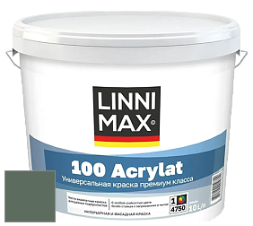 Краска LINNIMAX 100 ACRYLAT / ЛИННИМАКС 100 АКРИЛАТ (CAPAROL AMPHIBOLIN) акриловая краска цвет Malachit 10 