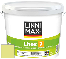 Краска LINNIMAX LITEX 7 / ЛИННИМАКС ЛИТЕКС 7  (CAPAROL SAMTEX 7) латексная краска цвет NCS S 0540-G60Y 