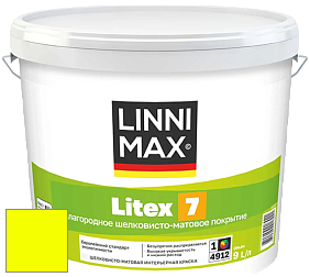 Краска LINNIMAX LITEX 7 / ЛИННИМАКС ЛИТЕКС 7  (CAPAROL SAMTEX 7) латексная краска цвет RAL 1026 