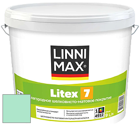 Краска LINNIMAX LITEX 7 / ЛИННИМАКС ЛИТЕКС 7  (CAPAROL SAMTEX 7) латексная краска цвет NCS S 0530-B90G 
