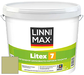 Краска LINNIMAX LITEX 7 / ЛИННИМАКС ЛИТЕКС 7  (CAPAROL SAMTEX 7) латексная краска цвет NCS S 2030-G60Y 