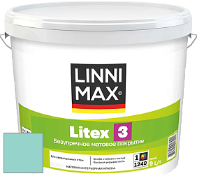 Краска LINNIMAX LITEX 3 / ЛИННИМАКС ЛИТЕКС 3 (ALPINA PREMIUM WAND) латексная краска цвет NCS S 1030-B60G 