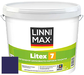 Краска LINNIMAX LITEX 7 / ЛИННИМАКС ЛИТЕКС 7  (CAPAROL SAMTEX 7) латексная краска цвет RAL 5022 