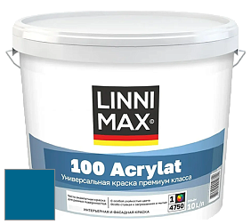 Краска LINNIMAX 100 ACRYLAT / ЛИННИМАКС 100 АКРИЛАТ (CAPAROL AMPHIBOLIN) акриловая краска цвет Pacific 155 