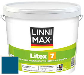 Краска LINNIMAX LITEX 7 / ЛИННИМАКС ЛИТЕКС 7  (CAPAROL SAMTEX 7) латексная краска цвет NCS S 4550-R90B 