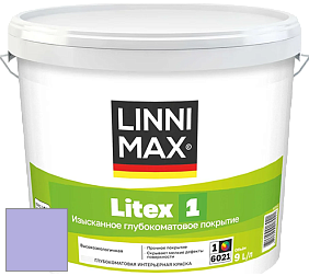 Краска LINNIMAX LITEX 1 / ЛИННИМАКС ЛИТЕКС 1 (CAPAROL SAMTEX 3) высокоэкологичная латексная краска цвет NCS S 1040-R60B 