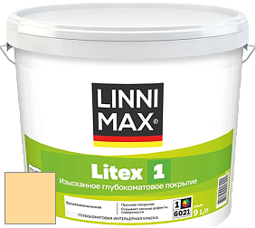 Краска LINNIMAX LITEX 1 / ЛИННИМАКС ЛИТЕКС 1 (CAPAROL SAMTEX 3) высокоэкологичная латексная краска цвет NCS S 0530-Y10R 