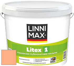 Краска LINNIMAX LITEX 1 / ЛИННИМАКС ЛИТЕКС 1 (CAPAROL SAMTEX 3) высокоэкологичная латексная краска цвет NCS S 0540-Y50R 