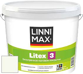 Краска LINNIMAX LITEX 3 / ЛИННИМАКС ЛИТЕКС 3 (ALPINA PREMIUM WAND) латексная краска цвет RAL 9010 