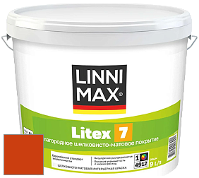 Краска LINNIMAX LITEX 7 / ЛИННИМАКС ЛИТЕКС 7  (CAPAROL SAMTEX 7) латексная краска цвет Rubin 30 