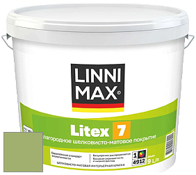 Краска LINNIMAX LITEX 7 / ЛИННИМАКС ЛИТЕКС 7  (CAPAROL SAMTEX 7) латексная краска цвет NCS S 2040-G40Y 