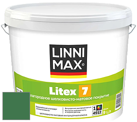 Краска LINNIMAX LITEX 7 / ЛИННИМАКС ЛИТЕКС 7  (CAPAROL SAMTEX 7) латексная краска цвет NCS S 4050-G10Y 
