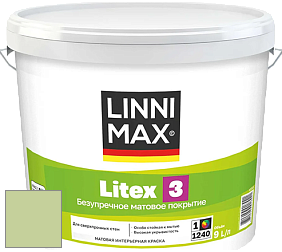Краска LINNIMAX LITEX 3 / ЛИННИМАКС ЛИТЕКС 3 (ALPINA PREMIUM WAND) латексная краска цвет NCS S 1030-G40Y 