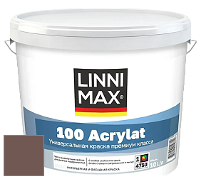 Краска LINNIMAX 100 ACRYLAT / ЛИННИМАКС 100 АКРИЛАТ (CAPAROL AMPHIBOLIN) акриловая краска цвет Magma 10 