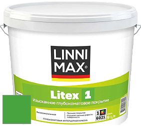 Краска LINNIMAX LITEX 1 / ЛИННИМАКС ЛИТЕКС 1 (CAPAROL SAMTEX 3) высокоэкологичная латексная краска цвет RAL 6018 