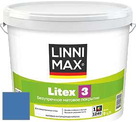 Краска LINNIMAX LITEX 3 / ЛИННИМАКС ЛИТЕКС 3 (ALPINA PREMIUM WAND) латексная краска цвет NCS S 3050-R80B 