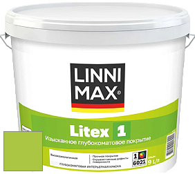 Краска LINNIMAX LITEX 1 / ЛИННИМАКС ЛИТЕКС 1 (CAPAROL SAMTEX 3) высокоэкологичная латексная краска цвет NCS S 0570-G40Y 