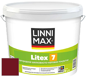 Краска LINNIMAX LITEX 7 / ЛИННИМАКС ЛИТЕКС 7  (CAPAROL SAMTEX 7) латексная краска цвет RAL 3032 