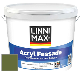 Краска LINNIMAX ACRYL FASSADE / ЛИННИМАКС АКРИЛ ФАССАДЕ (CAPAROL) акриловая фасадная краска цвет NCS S 4550-G40Y 