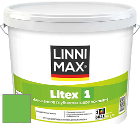 Краска LINNIMAX LITEX 1 / ЛИННИМАКС ЛИТЕКС 1 (CAPAROL SAMTEX 3) высокоэкологичная латексная краска цвет NCS S 0575-G20Y 