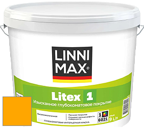 Краска LINNIMAX LITEX 1 / ЛИННИМАКС ЛИТЕКС 1 (CAPAROL SAMTEX 3) высокоэкологичная латексная краска цвет NCS S 0585-Y20R 