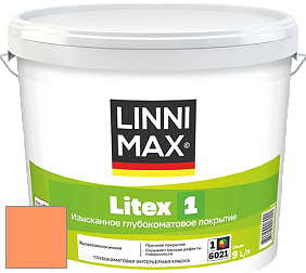 Краска LINNIMAX LITEX 1 / ЛИННИМАКС ЛИТЕКС 1 (CAPAROL SAMTEX 3) высокоэкологичная латексная краска цвет NCS S 0560-Y50R 