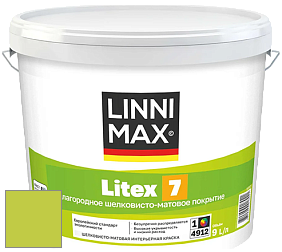 Краска LINNIMAX LITEX 7 / ЛИННИМАКС ЛИТЕКС 7  (CAPAROL SAMTEX 7) латексная краска цвет NCS S 0565-G50Y 
