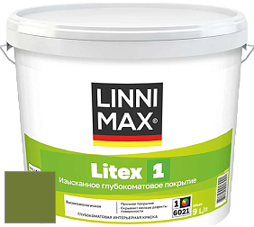Краска LINNIMAX LITEX 1 / ЛИННИМАКС ЛИТЕКС 1 (CAPAROL SAMTEX 3) высокоэкологичная латексная краска цвет NCS S 3560-G40Y 