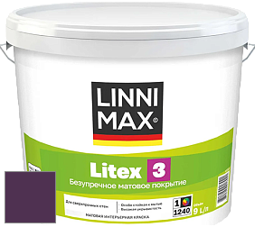 Краска LINNIMAX LITEX 3 / ЛИННИМАКС ЛИТЕКС 3 (ALPINA PREMIUM WAND) латексная краска цвет Viola 95 