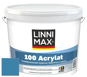 Краска LINNIMAX 100 ACRYLAT / ЛИННИМАКС 100 АКРИЛАТ (CAPAROL AMPHIBOLIN) акриловая краска цвет Pacific 165 
