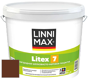 Краска LINNIMAX LITEX 7 / ЛИННИМАКС ЛИТЕКС 7  (CAPAROL SAMTEX 7) латексная краска цвет Rubin 25 